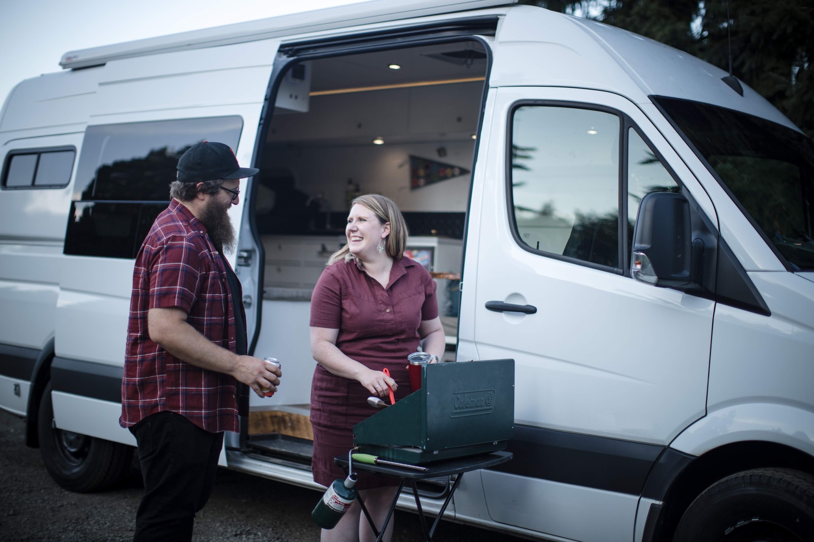 logan, lisa and the van